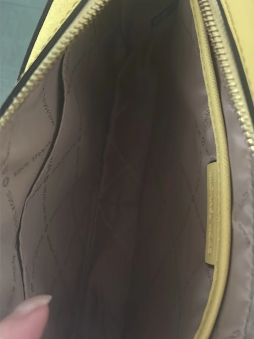 Michael Kors Lemon Yellow Saffiano Crossbody Bag
